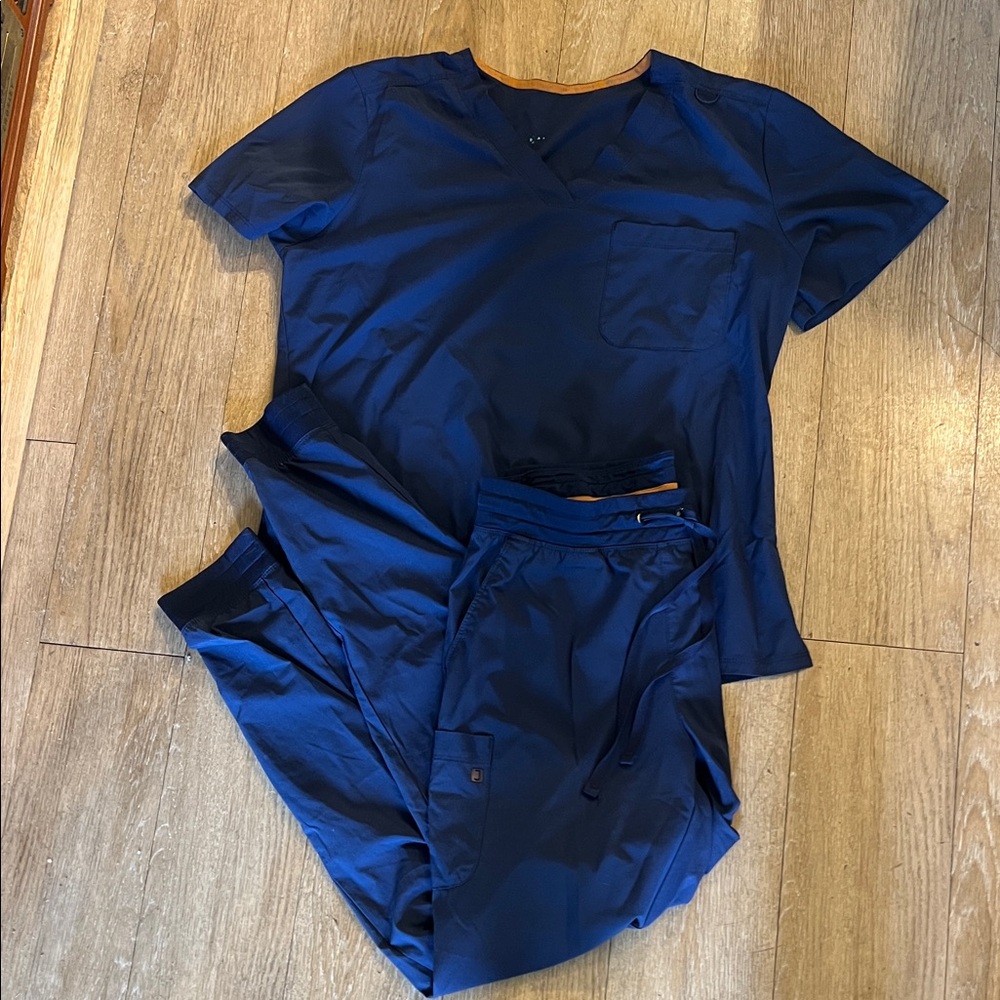 Women's Navy Blue Scrub set